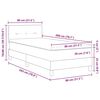 vidaXL Κρεβάτι box spring με στρώμα με στρώμα Σκούρο καφέ Σκούρο καφέ