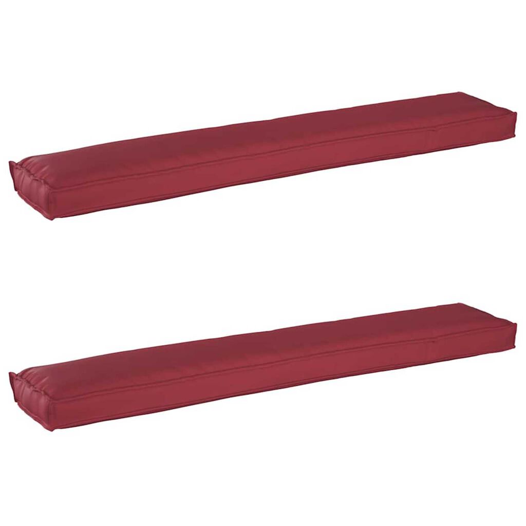 vidaXL Σετ Μαξιλαριών Πάγου 2 pcs Μπορντό 200 x 40 x 8 εκ.