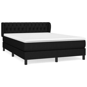 vidaXL &Kappa;&rho;&epsilon;&beta;ά&tau;&iota; Boxspring &mu;&epsilon; &Sigma;&tau;&rho;ώ&mu;&alpha; &Mu;&alpha;ύ&rho;&omicron; 140x200 &epsilon;&kappa;. &Upsilon;&phi;&alpha;&sigma;&mu;ά&tau;&iota;&nu;&omicron;