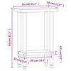 vidaXL Πάγκος Εργασίας Κουζίνας 55x30x85 εκ. από Ανοξείδωτο Ατσάλι
