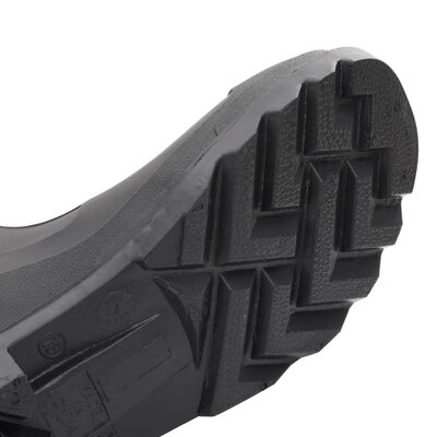 vidaXL Γαλότσες με Αφαιρούμενες Κάλτσες Μαύρες Μέγεθος 43 από PVC