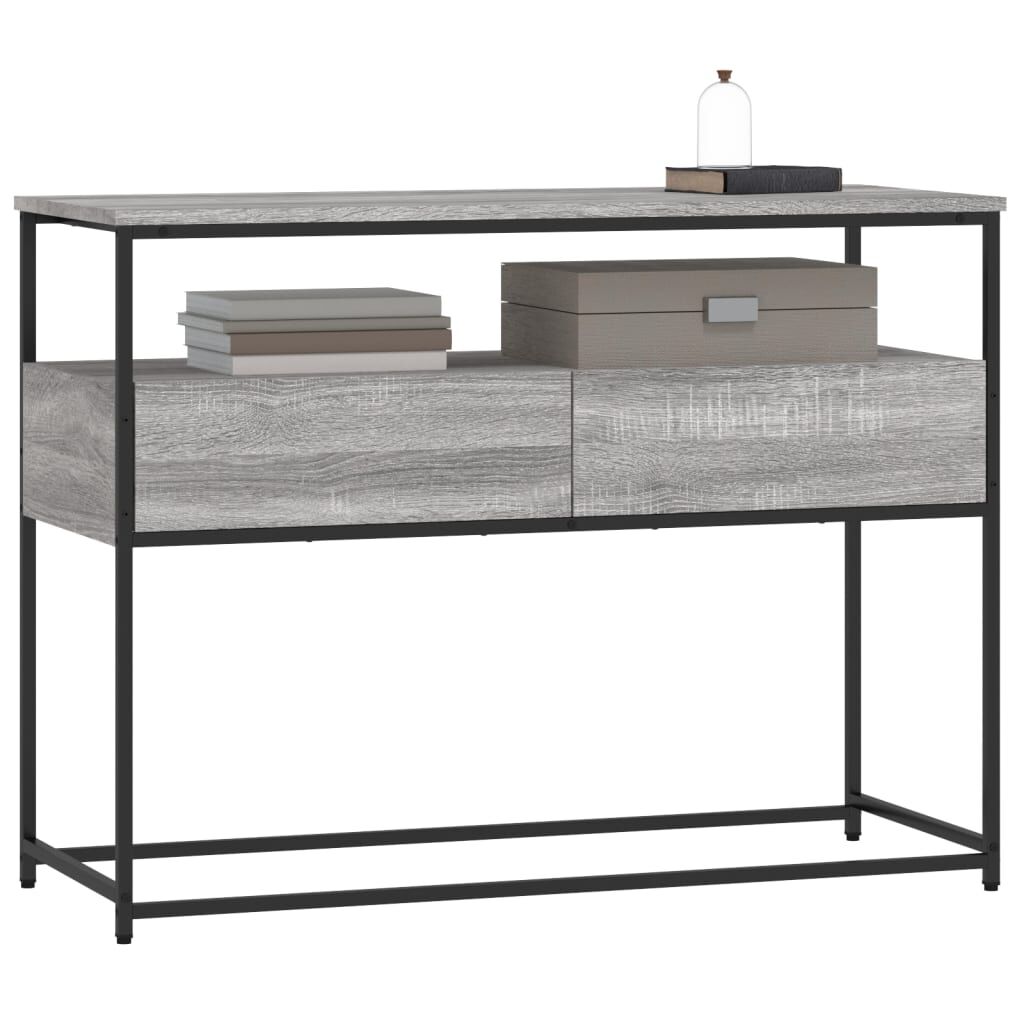 vidaXL Τραπέζι Κονσόλα Γκρι Sonoma 100x40x75 εκ. Επεξεργασμένο Ξύλο