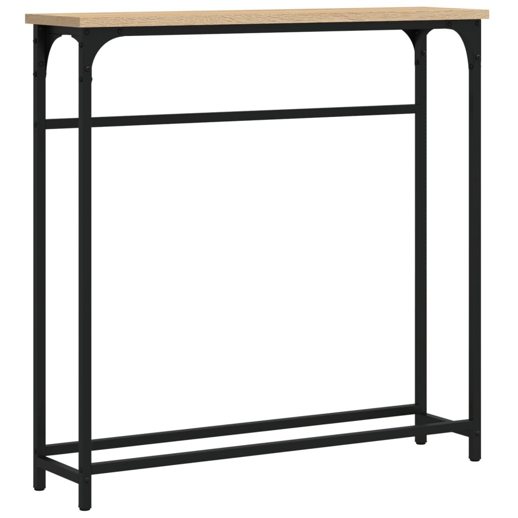 vidaXL Τραπέζι Κονσόλα Sonoma Δρυς 75x19,5x75 εκ. από Επεξεργ. Ξύλο