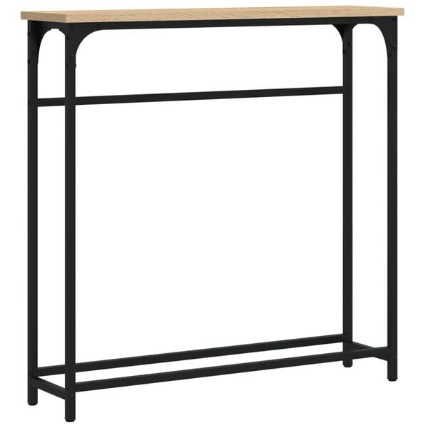 vidaXL Τραπέζι Κονσόλα Sonoma Δρυς 75x19,5x75 εκ. από Επεξεργ. Ξύλο
