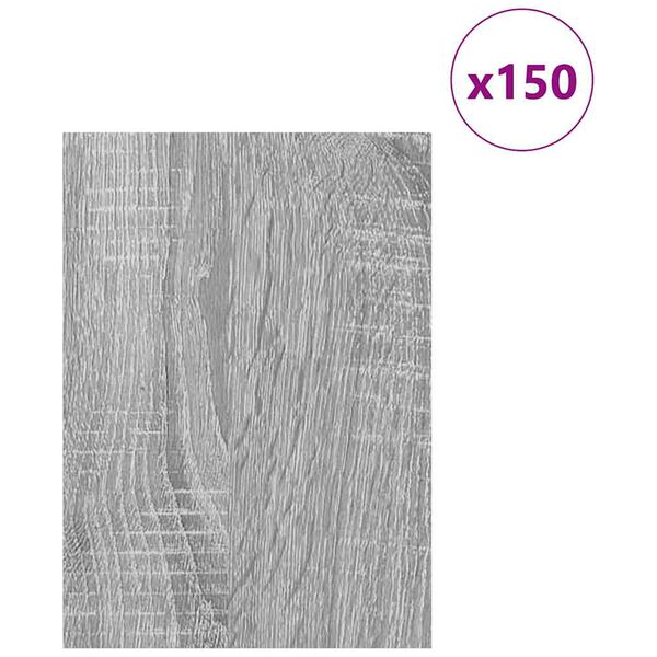 vidaXL &Delta;&iota;&alpha;&kappa;&omicron;&sigma;&mu;&eta;&tau;&iota;&kappa;ά &Pi;ά&nu;&epsilon;&lambda; 150 pcs &Gamma;&kappa;&rho;ί&zeta;&omicron; &Sigma;&omicron;&nu;&omicron;&mu;&alpha; 15 x 21 x 0.27 &epsilon;&kappa;.