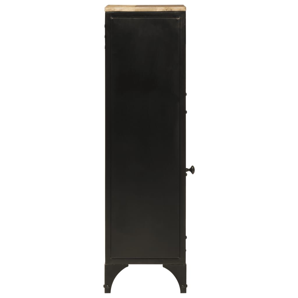 vidaXL Ντουλάπι Μπάνιου 40 x 27 x 90 εκ. Σίδηρο και Μασίφ Ξύλο Μάνγκο