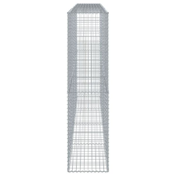vidaXL Συρματοκιβώτιο με Κάλυμμα 400x50x200εκ. από Γαλβανισμένο Χάλυβα