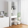vidaXL Βιβλιοθήκη Λευκή 60 x 35 x 180 εκ. από Μοριοσανίδα
