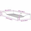 vidaXL Κρεβάτι δαπέδου Λευκό 90 x 220 cm Μασίφ ξύλο πεύκου