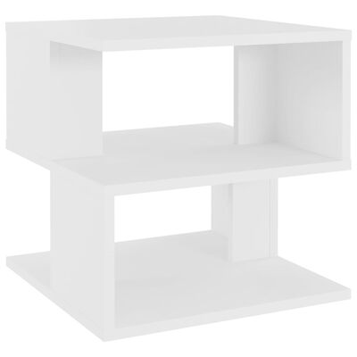 vidaXL Τραπέζι Βοηθητικό Λευκό 40 x 40 x 40 εκ. από Μοριοσανίδα
