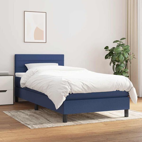 vidaXL &Kappa;&rho;&epsilon;&beta;ά&tau;&iota; Boxspring &mu;&epsilon; &Sigma;&tau;&rho;ώ&mu;&alpha; &Mu;&pi;&lambda;&epsilon; 90x190 &epsilon;&kappa;.&Upsilon;&phi;&alpha;&sigma;&mu;ά&tau;&iota;&nu;&omicron;