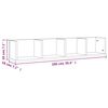 vidaXL Ραφιέρα Τοίχου για CD Γκρι Sonoma 100x18x18 εκ. Επεξεργ. Ξύλο