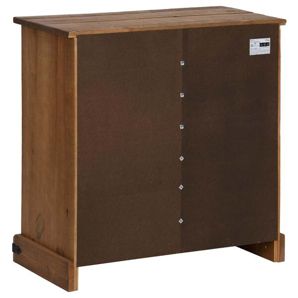 vidaXL Sideboard HALDEN με συρόμενη πόρτα 80x40x80 cm μασίφ ξύλο
