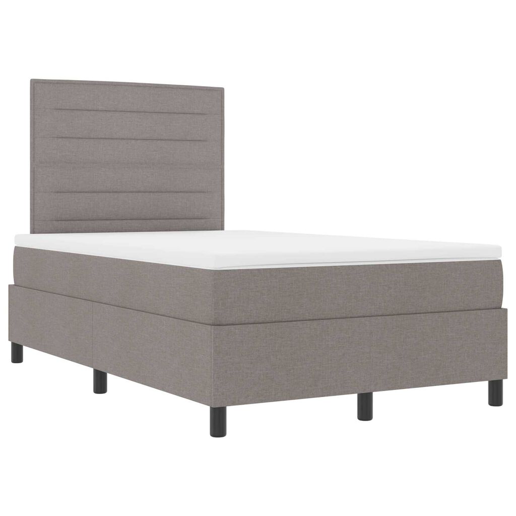 vidaXL Κρεβάτι Box Spring με Μαξιλάρι Ταύρος 120x200 εκ Υφάσματος