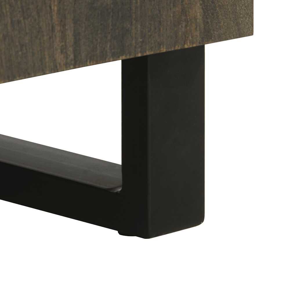 vidaXL Μπουφές Μαύρο 60x33x75 cm Μασίφ Ξύλο Μάνγκο