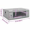 vidaXL Ντουλάπα δικτύου με αποθήκευση Γκρι 53 x 35 x 21 εκ Ατσάλι