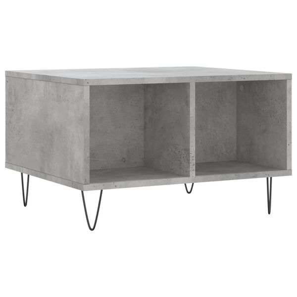 vidaXL Τραπεζάκι Σαλονιού Γκρι Σκυρ. 60x50x36,5 εκ. Επεξεργ. Ξύλο