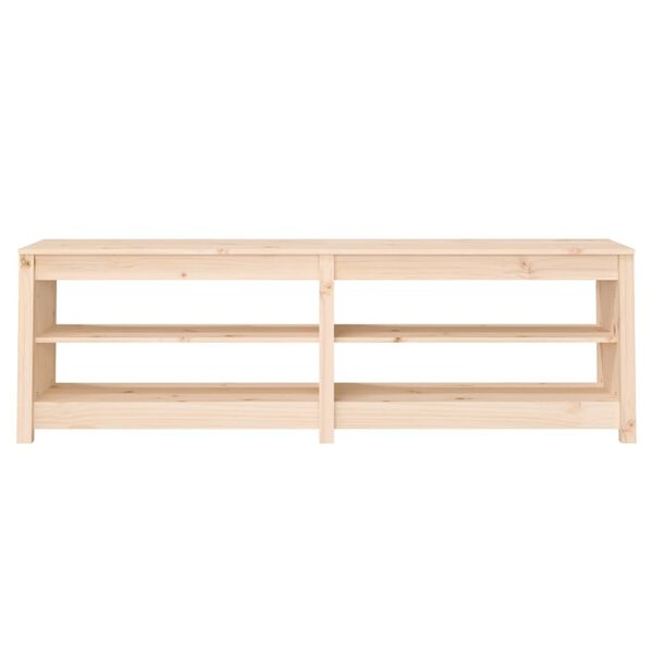 vidaXL Παπουτσοθήκη 160 x 36,5 x 50 εκ. από Μασίφ Ξύλο Πεύκου