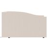 vidaXL Καναπές Κρεβάτι με Στρώμα & USB Κρεμ 90 x 200 εκ. Υφασμάτινο