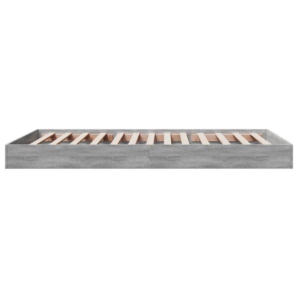 vidaXL Πλαίσιο Κρεβατιού Γκρι Sonoma 100x200 εκ. Επεξεργασμένο Ξύλο