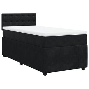 vidaXL &Kappa;&rho;&epsilon;&beta;ά&tau;&iota; Boxspring &mu;&epsilon; &Sigma;&tau;&rho;ώ&mu;&alpha; &Mu;&alpha;ύ&rho;&omicron; 100x200 &epsilon;&kappa;. &Beta;&epsilon;&lambda;&omicron;ύ&delta;&iota;&nu;&omicron;