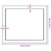 vidaXL Επιφ Τραπεζιού Αν Καφέ 60x50x(2-4)εκ. Επεξ. Μασίφ Ξύλο Δρυός
