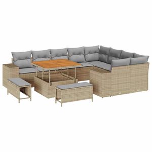 vidaXL &Sigma;&epsilon;&tau; &Kappa;&alpha;&nu;&alpha;&pi;έ &Kappa;ή&pi;&omicron;&upsilon; &mu;&epsilon; &mu;&alpha;&xi;&iota;&lambda;ά&rho;&iota; 12 pcs &Mu;&pi;έ&zeta; &kappa;&alpha;&iota; &Alpha;&nu;&omicron;&iota;&chi;&tau;ό &Gamma;&kappa;&rho;&iota;