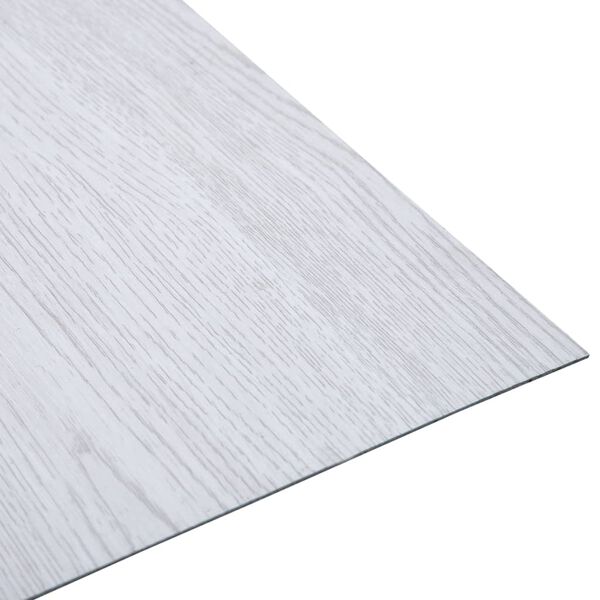 vidaXL Δάπεδο Αυτοκόλλητο Λευκό 20 τεμ. 1,86 μ² από PVC