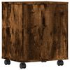 vidaXL Βάση Εκτυπωτή με Ρόδες Καπνιστή Δρυς 41 x 32 x 48 εκ.