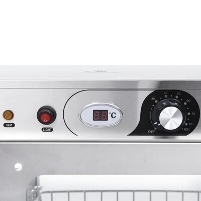 vidaXL Βιτρίνα Θερμαινόμενη Gastronorm Ηλεκτρική 600 W Ανοξ. Ατσάλι