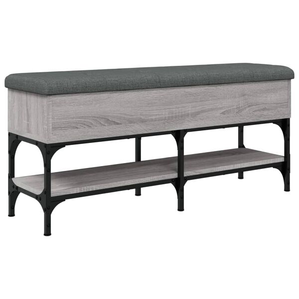 vidaXL Παπουτσοθήκη Γκρι Sonoma 102x32x45εκ. από Επεξεργασμένο Ξύλο