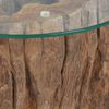 vidaXL Τραπεζάκι Σαλονιού 50 x 40 εκ. από Ξύλο Teak / Γυαλί