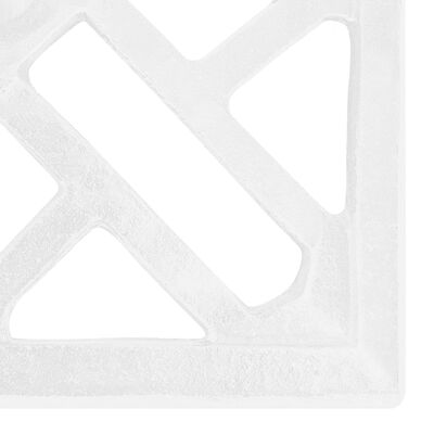 vidaXL Βάση Ομπρέλας Λευκή 44 x 44 x 31 εκ. από Χυτοσίδηρο