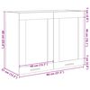 vidaXL Κρεμαστό Γυάλινο Ντουλάπι "Lyon" Ξύλο Sonoma Δρυς 80x31x60 εκ. από Τεχνητό Ξύλο