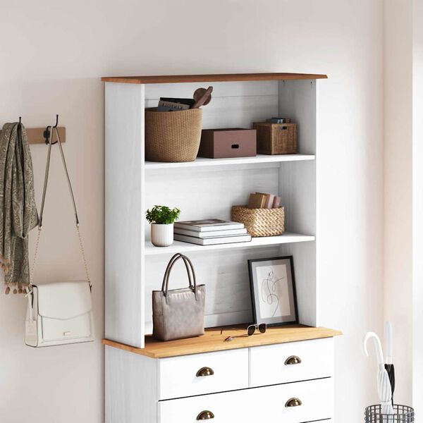 vidaXL Κλουβί ASKIM Λευκό 91 x 30 x 104 εκ Μασίφ ξύλο πεύκου