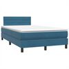 vidaXL &Kappa;&rho;&epsilon;&beta;ά&tau;&iota; Boxspring &mu;&epsilon; &Sigma;&tau;&rho;ώ&mu;&alpha; & LED &sigma;&kappa;&omicron;ύ&rho;&omicron; &mu;&pi;&lambda;&epsilon; 120x220 cm &Beta;&epsilon;&lambda;&omicron;ύ&delta;&iota;&nu;&omicron;