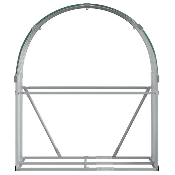 vidaXL Ξυλοθήκη Πράσινη 120 x 45 x 140 εκ. από Γαλβανισμένο Ατσάλι