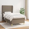 vidaXL &Kappa;&rho;&epsilon;&beta;ά&tau;&iota; Boxspring &mu;&epsilon; &Sigma;&tau;&rho;ώ&mu;&alpha; Taupe 80x200 &epsilon;&kappa;. &Upsilon;&phi;&alpha;&sigma;&mu;ά&tau;&iota;&nu;&omicron;