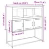 vidaXL Ντουλάπι Μαύρο 100,5x39x107 εκ. Ατσάλινο