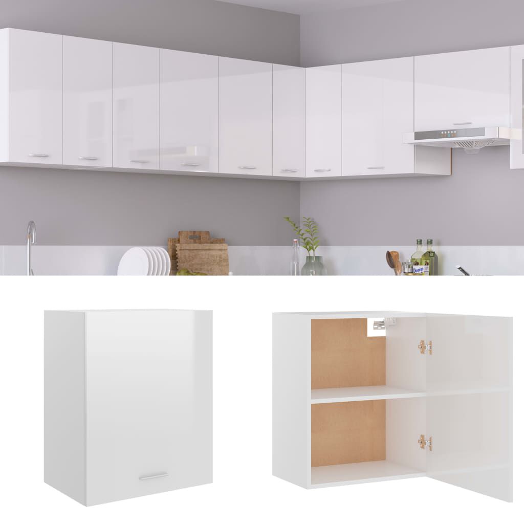 vidaXL Ντουλάπι Κρεμαστό Lyon Γυαλιστερό Λευκό 50x31x60εκ. από