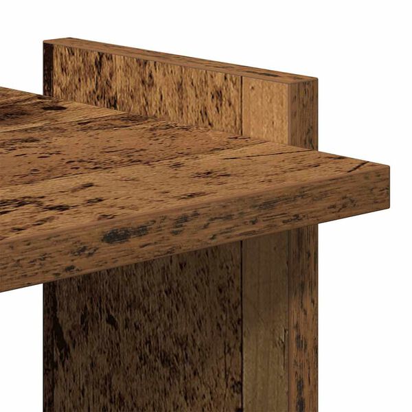 vidaXL Βιβλιοθήκη 3 επιπέδων Παλιό Ξύλο 60x30x120 cm Ξύλινη κατασκευή
