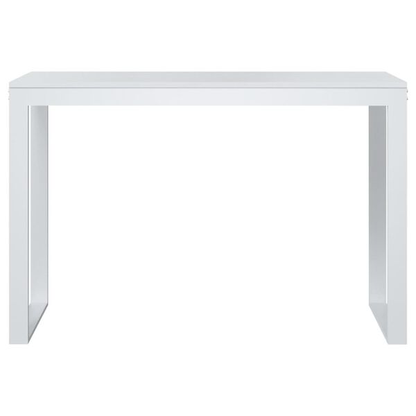 vidaXL Γραφείο Υπολογιστή Λευκό 110 x 60 x 73 εκ. από Μοριοσανίδα
