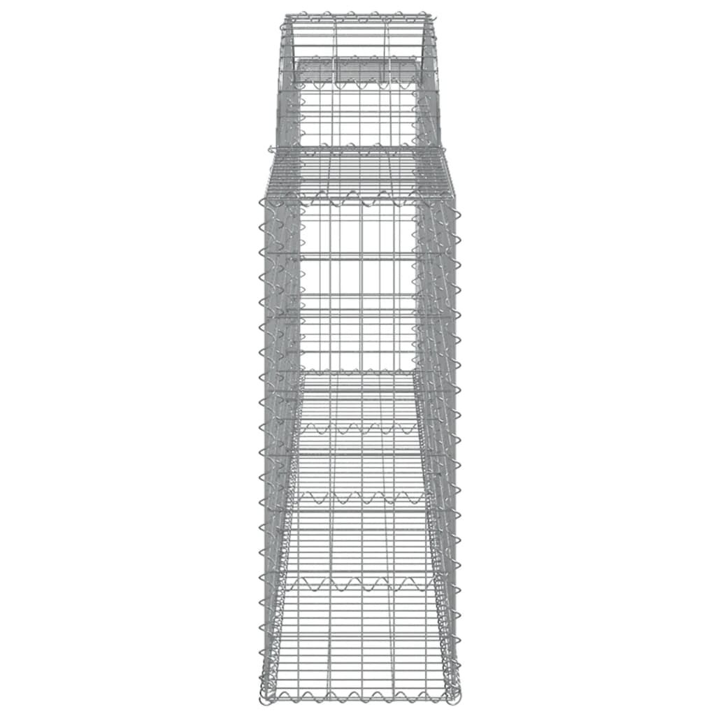 vidaXL Συρματοκιβώτια Τοξωτά 30 τεμ. 300x30x80/100 εκ. Γαλβαν. Ατσάλι