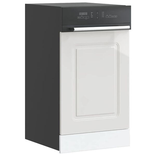 vidaXL Πίνακας πλυντηρίου πιάτων "Kalmar" High Gloss White 45x1,5x67cm