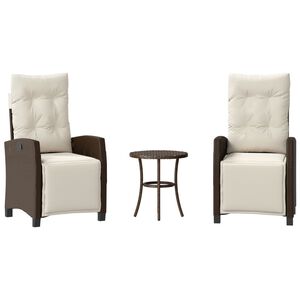 vidaXL &Sigma;&epsilon;&tau; &Epsilon;&pi;ί&pi;&lambda;&omega;&nu; Bistro 3 &tau;&epsilon;&mu;. &Kappa;&alpha;&phi;έ &Sigma;&upsilon;&nu;&theta;&epsilon;&tau;&iota;&kappa;ό &Rho;&alpha;&tau;ά&nu; &mu;&epsilon; &Mu;&alpha;&xi;&iota;&lambda;ά&rho;&iota;&alpha;