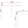 vidaXL Ομπρέλα Κήπου Taupe 294 x 150 x 223 εκ ύφασμα
