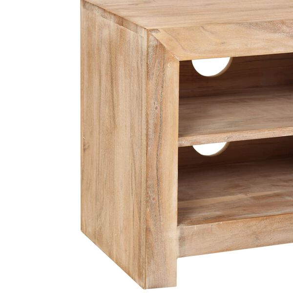 vidaXL Έπιπλο Τηλεόρασης Ανοιχτό Καφέ 120x30x40 εκ. Μασίφ Ξύλο Ακακίας