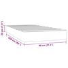 vidaXL Στρώμα με Pocket Springs για Παιδιά 80x160 εκ Συνθετικό Δέρμα