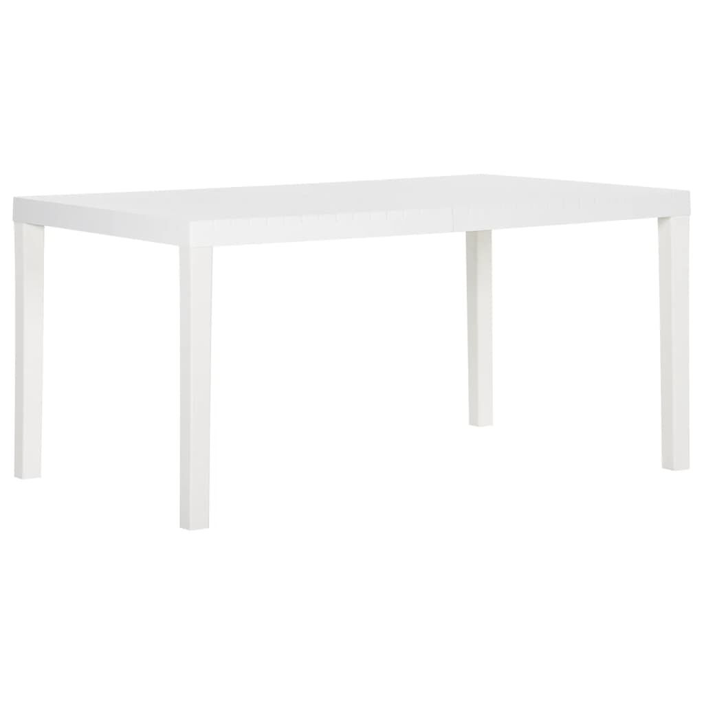 vidaXL Τραπέζι Κήπου Λευκό 150 x 90 x 72 εκ. από Πολυπροπυλένιο