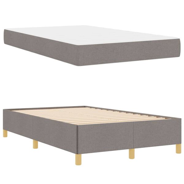 vidaXL &Sigma;&kappa;&epsilon;&lambda;&epsilon;&tau;ό&sigmaf; &Kappa;&rho;&epsilon;&beta;&alpha;&tau;&iota;&omicron;ύ &mu;&epsilon; &sigma;&tau;&rho;ώ&mu;&alpha; Taupe 120 x 190 cm ύ&phi;&alpha;&sigma;&mu;&alpha;